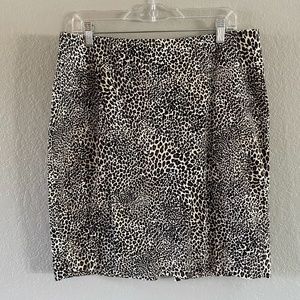 Leopard print skirt